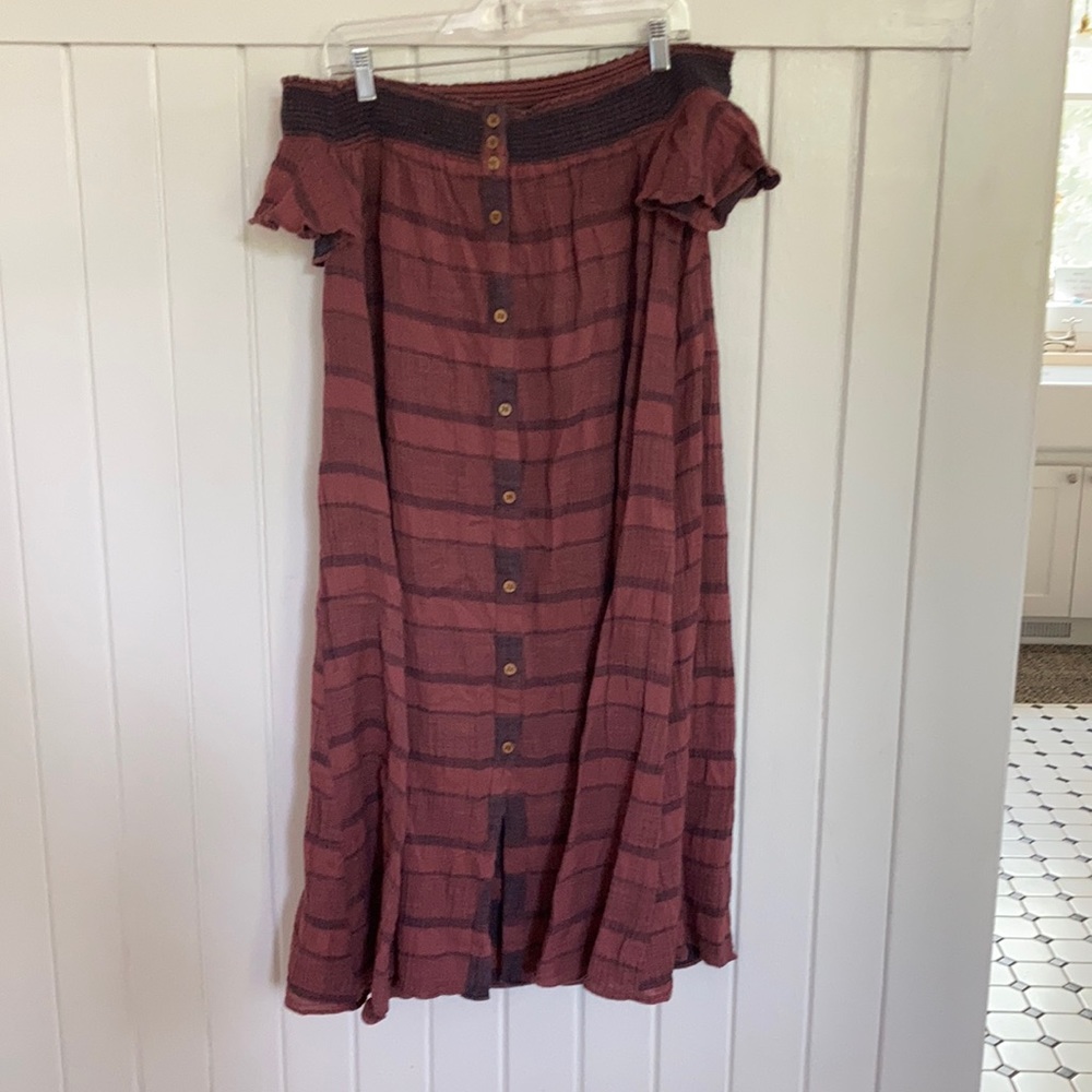 Free people peasant off the shoulder dress